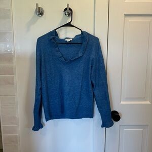 Sundance Blue V-Neck Women's Sweater